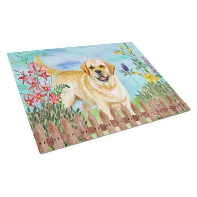 Caroline's Treasures Tempered Glass Spring Cutting Board