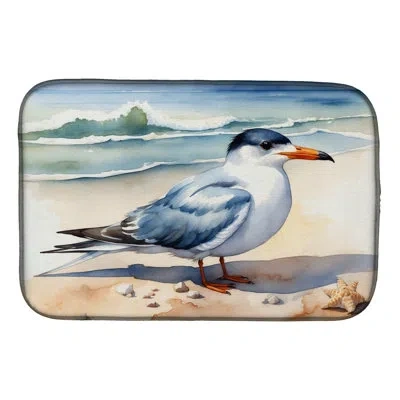 Caroline's Treasures Tern Resting Dish Drying Mat In Natural