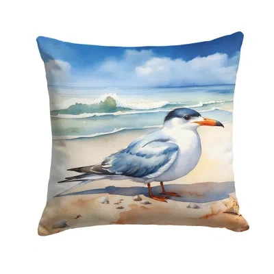 Caroline's Treasures Tern Resting Throw Pillow In Multicolor