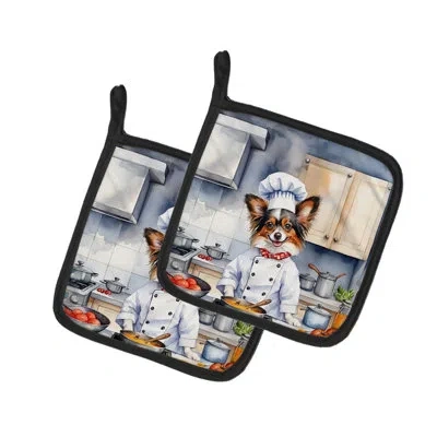 Caroline's Treasures The Dog Chef Set In Multicolor