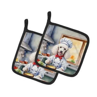 Caroline's Treasures The Dog Chef Set In Multicolor