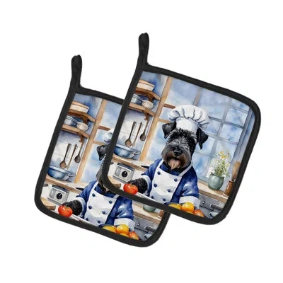 Caroline's Treasures The Dog Chef Set In Multicolor
