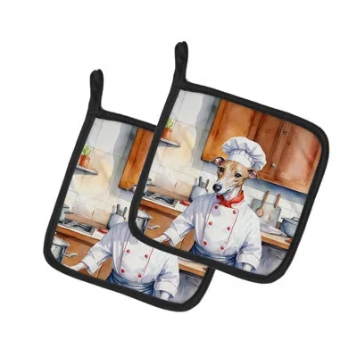 Caroline's Treasures The Dog Chef Set In Multicolor