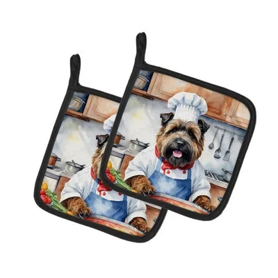 Caroline's Treasures The Dog Chef Set In Multicolor