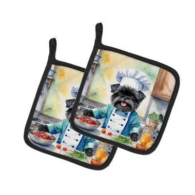 Caroline's Treasures The Dog Chef Set In Multicolor