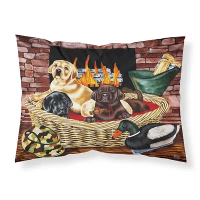 Caroline's Treasures The Next Generation Labrador Pillowcase In Brown