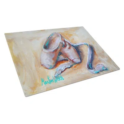 Caroline's Treasures Toe Toe Ballet Shoes Glass Cutting Board