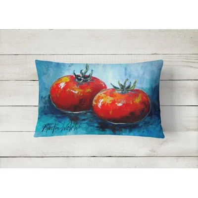 Caroline's Treasures Tomatoes Red Toes Indoor/outdoor Throw Pillow