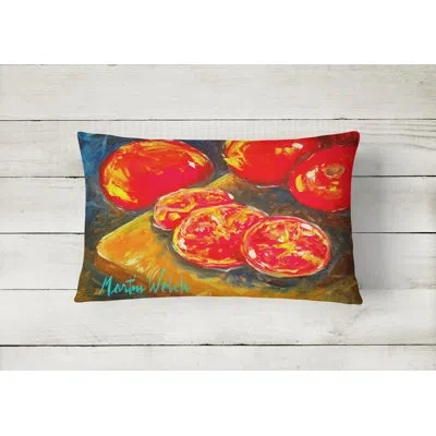 Caroline's Treasures Tomatoes Slice It Up Indoor/outdoor Throw Pillow