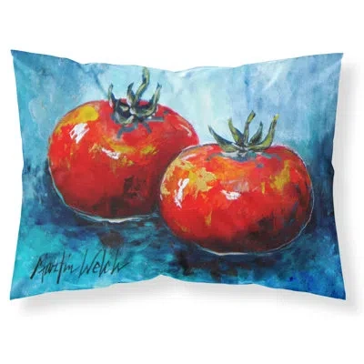 Caroline's Treasures Tomatoes Toes Moisture Wicking Pillowcase In Mulitcolor;mulitcolor