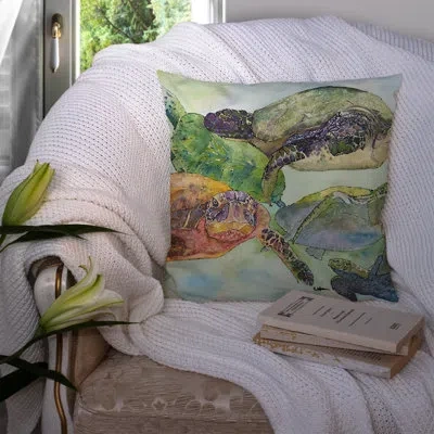 Caroline's Treasures Turtle Turtle Indoor/outdoor Throw Pillow