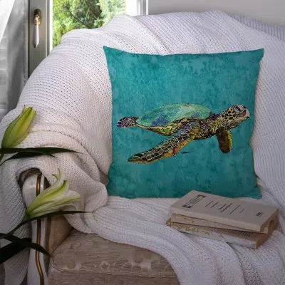 Caroline's Treasures Turtle Turtle Indoor/outdoor Throw Pillow
