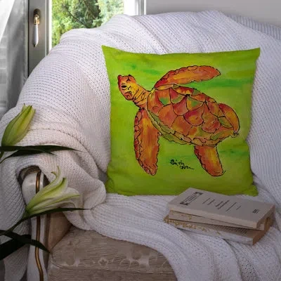 Caroline's Treasures Turtle Turtle Indoor/outdoor Throw Pillow