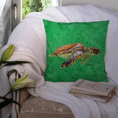 Caroline's Treasures Turtle Turtle Indoor/outdoor Throw Pillow