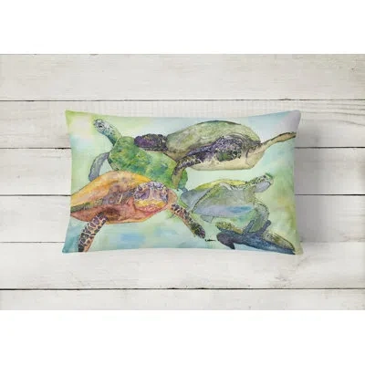 Caroline's Treasures Turtle Turtle Indoor/outdoor Throw Pillow