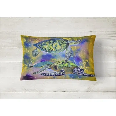 Caroline's Treasures Turtle Turtle Indoor/outdoor Throw Pillow
