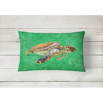 Caroline's Treasures Turtle Turtle Indoor/outdoor Throw Pillow