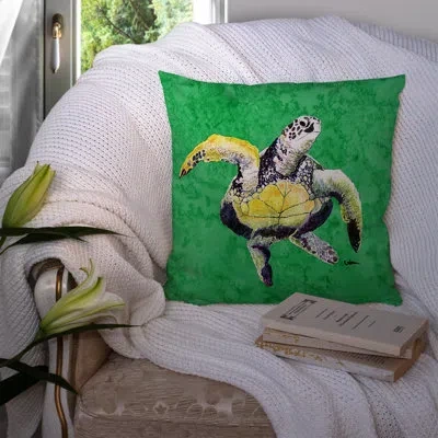 Caroline's Treasures Turtle Turtle Indoor/outdoor Throw Pillow