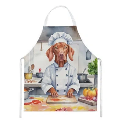 Caroline's Treasures Vizsla The Chef Apron In Multicolor