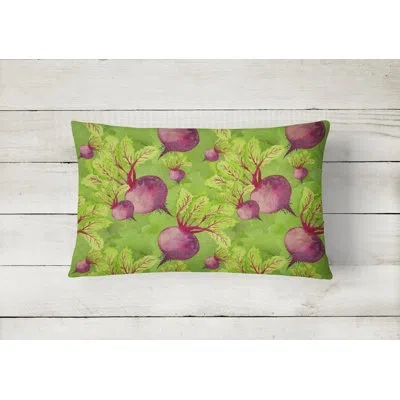 Caroline's Treasures Watercolor Raddishes Indoor/outdoor Throw Pillow