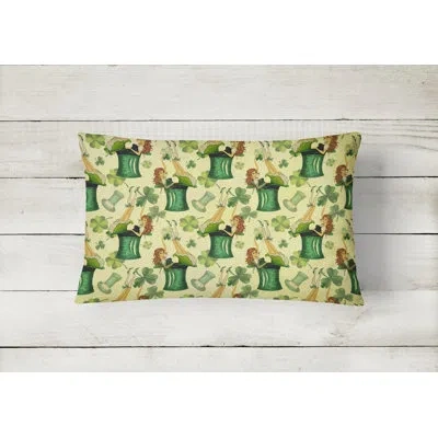 Caroline's Treasures Watercolor St Patrick's Day Party Indoor/outdoor Throw Pillow