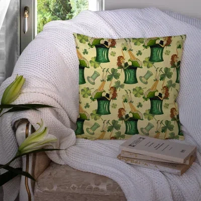 Caroline's Treasures Watercolor St Patrick's Day Party Outdoor Throw Pillow