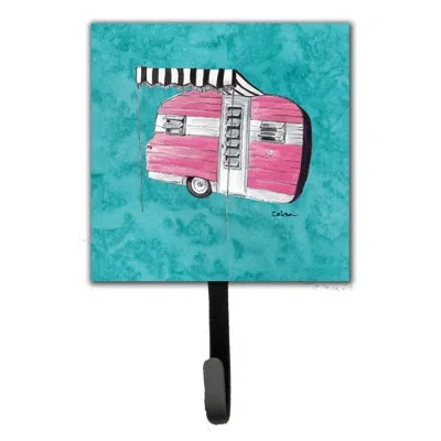 Caroline's Treasures Welcome To The Trailer Leash Holder And Wall Hook In Blue;pink