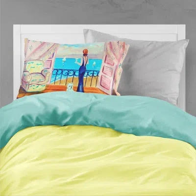 Caroline's Treasures Westie With Mom And A View Pillowcase In Multicolor