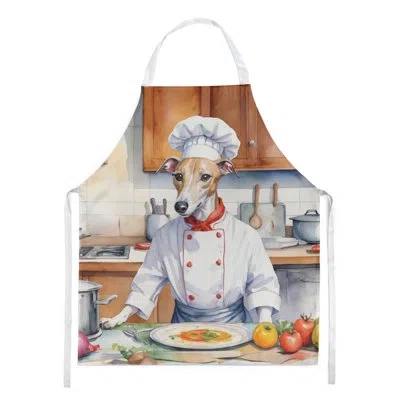 Caroline's Treasures Whippet The Chef Apron In Multicolor