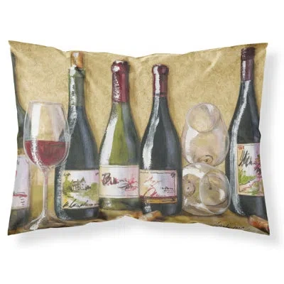 Caroline's Treasures Wine Du Vin Pillowcase In Tan