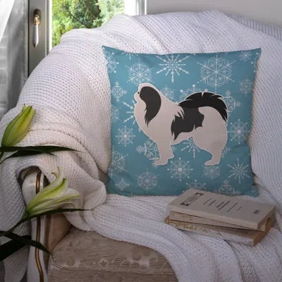 Caroline's Treasures Winter Snowflakes Indoor/outdoor Throw Pillow