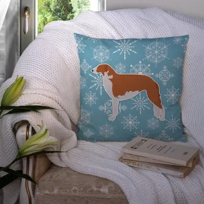 Caroline's Treasures Winter Snowflakes Indoor/outdoor Throw Pillow