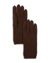 Carolyn Rowan Accessories Cashmere Full Finger Gloves In Brown