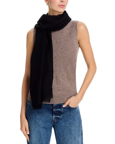 Carolyn Rowan Accessories Micro Crystal Scattered Wool Blend Shawl In Black