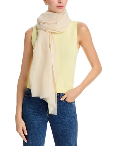 Carolyn Rowan Accessories Micro Crystal Scattered Wool Blend Shawl In Neutral