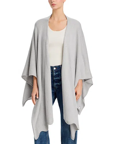 Carolyn Rowan Accessories Scattered Crystal Cotton & Cashmere Ruana In Metallic