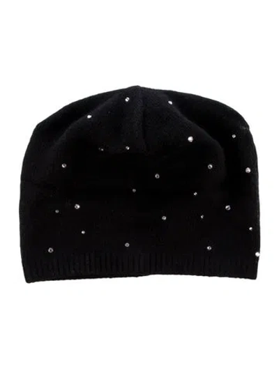 Pre-owned Carolyn Rowan Cashmere Beanie W/tags In Black