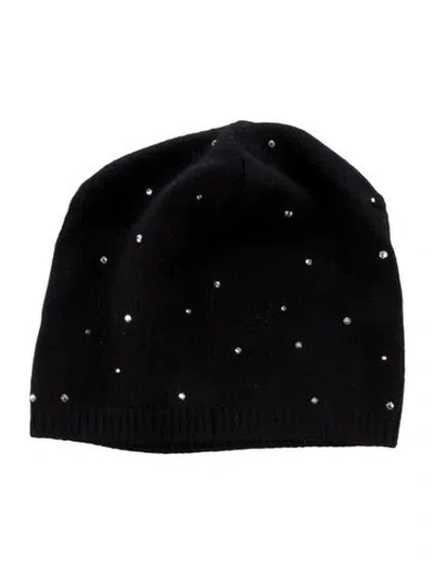 Pre-owned Carolyn Rowan Cashmere Beanie W/tags In Black