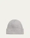 Carolyn Rowan Cashmere Crystal-embellished Beanie Hat In Heather Chrome