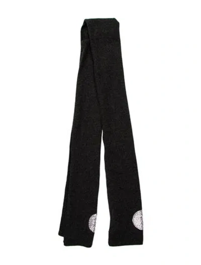 Pre-owned Carolyn Rowan Cashmere Scarf In Gray