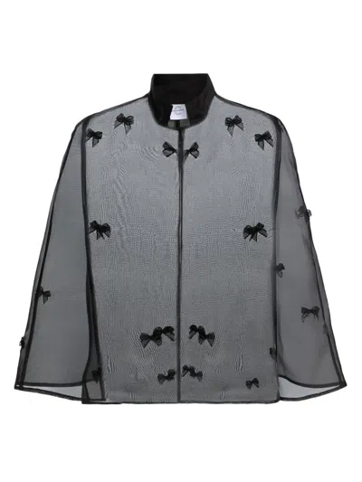 Carolyn Rowan Collection Women's Silk Organza Cape In Gray