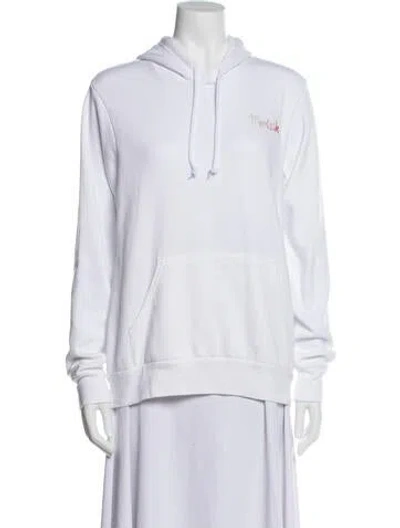 Pre-owned Carolyn Rowan Crew Neck Long Sleeve Sweatshirt In White