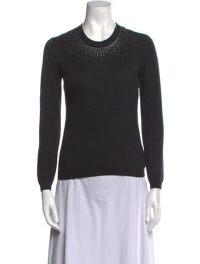 Pre-owned Carolyn Rowan Crew Neck Sweater In Gray