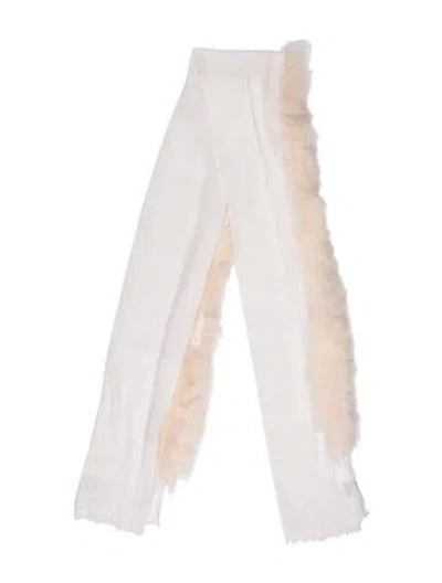 Pre-owned Carolyn Rowan Scarf In Neutrals