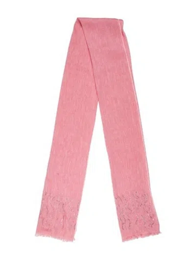Pre-owned Carolyn Rowan Scarf In Pink