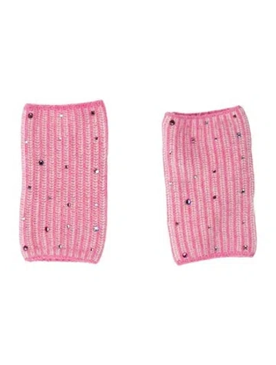 Pre-owned Carolyn Rowan Women's Pink Wool  Winter Gloves W/tags