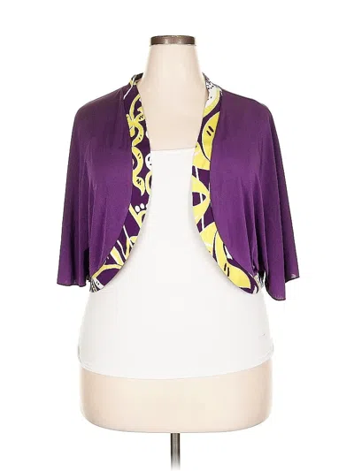 Pre-owned Carolyn Strauss Kimono In Purple