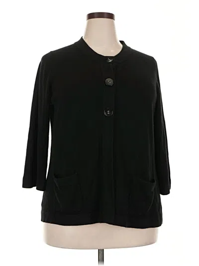 Pre-owned Carolyn Taylor Cardigan Sweater In Black