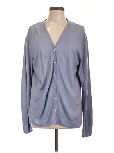 Pre-owned Carolyn Taylor Cardigan Sweater In Blue