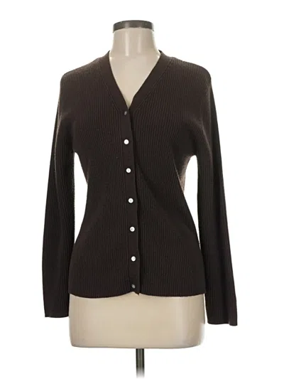 Pre-owned Carolyn Taylor Cardigan Sweater In Brown